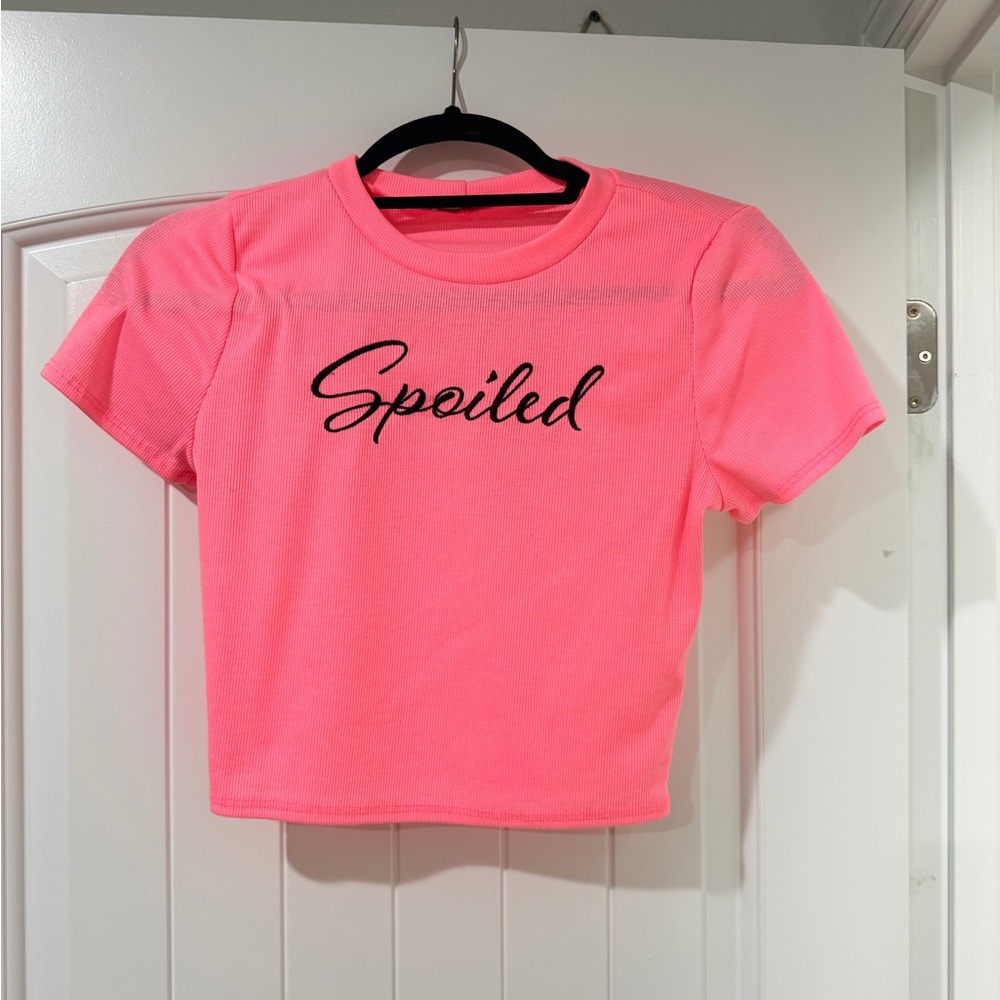 Fashion Nova Neon Pink Crop Top